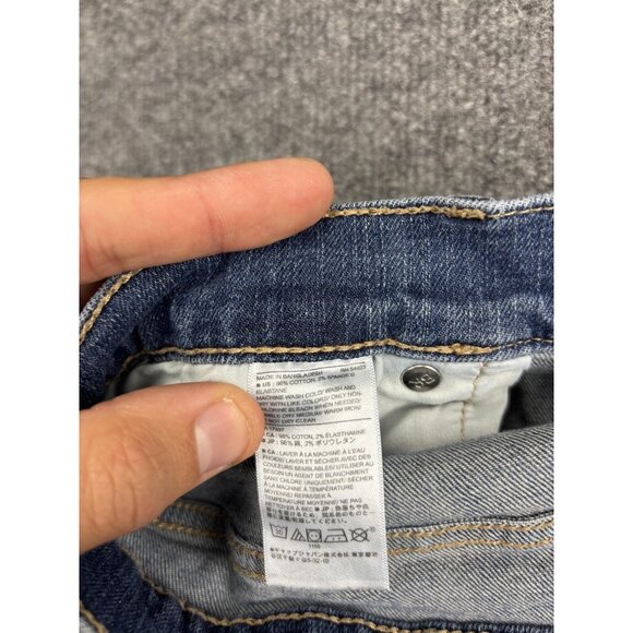 Banana Republic Jeans Womens 6 28 Blue Girlfriend Jean Light Wash Ankle Zip Fly - Picture 8 of 8